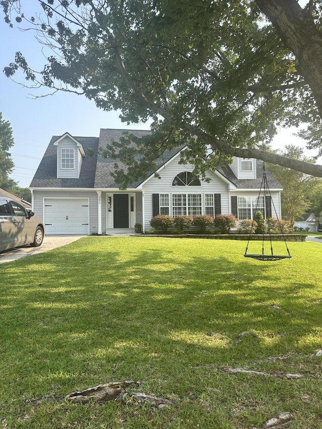 340 Mount Royall Dr, Mount Pleasant, SC 29464 - view of front of property with a front lawn, a shingled roof, driveway, and an attached garage
