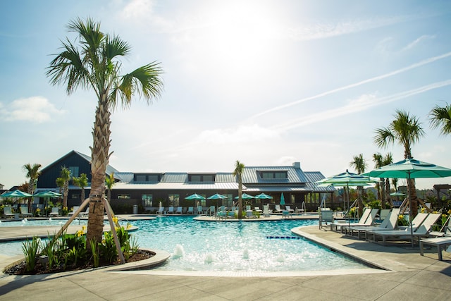 community pool featuring a patio