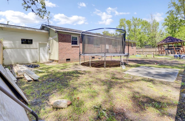 1861 Jaywood Cir, Charleston, SC 29407 - view of yard with a gazebo, fence, and a trampoline