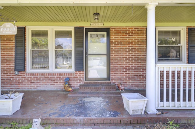 1861 Jaywood Cir, Charleston, SC 29407 - property entrance featuring brick siding and covered porch