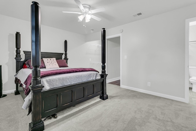 1909 Swift Ave, Charleston, SC 29407 - carpeted bedroom featuring connected bathroom and ceiling fan