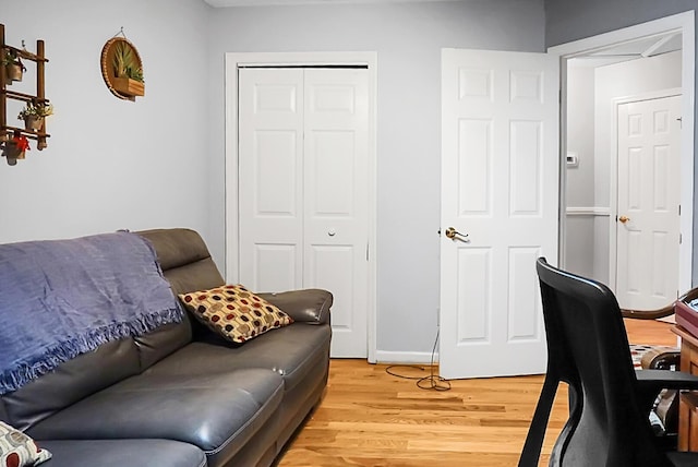 8692 Bentwood Dr, North Charleston, SC 29406 - home office with light wood-style flooring and baseboards