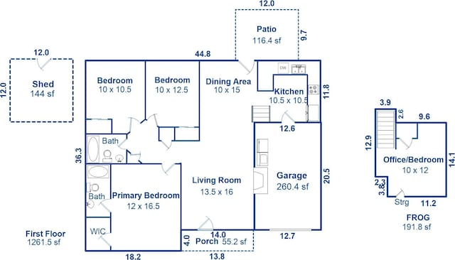 8692 Bentwood Dr, North Charleston, SC 29406 - view of floor plan / room layout