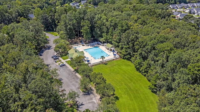 544 Beverly Dr, Summerville, SC 29485 - birds eye view of property with a forest view