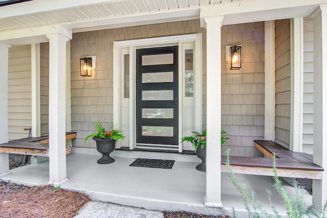 1052 Yorktown Dr, Charleston, SC 29412 - view of exterior entry featuring covered porch