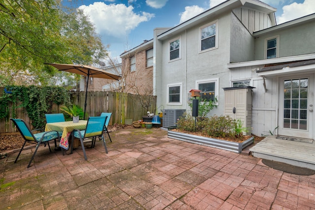 view of patio with cooling unit