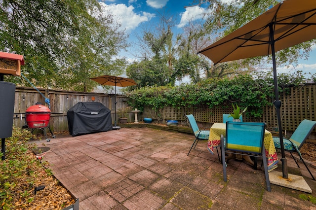 view of patio / terrace with grilling area