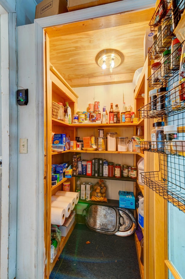 view of pantry