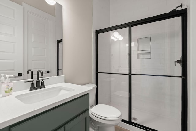 1577 Periwinkle Dr, Mount Pleasant, SC 29466 - full bathroom with toilet, a stall shower, and vanity