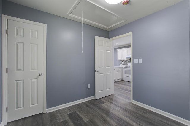 227 Grace St, Walterboro, SC 29488 - spare room with attic access and dark wood finished floors