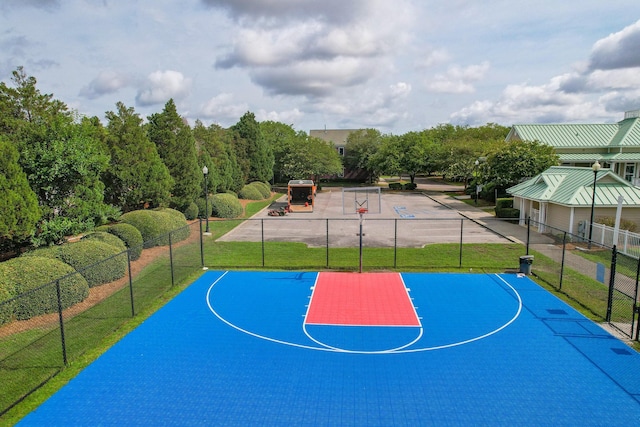 view of sport court with community basketball court