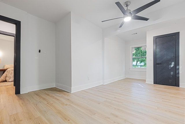 1129 Dickson Ave, Hanahan, SC 29410 - spare room with light wood-type flooring and ceiling fan