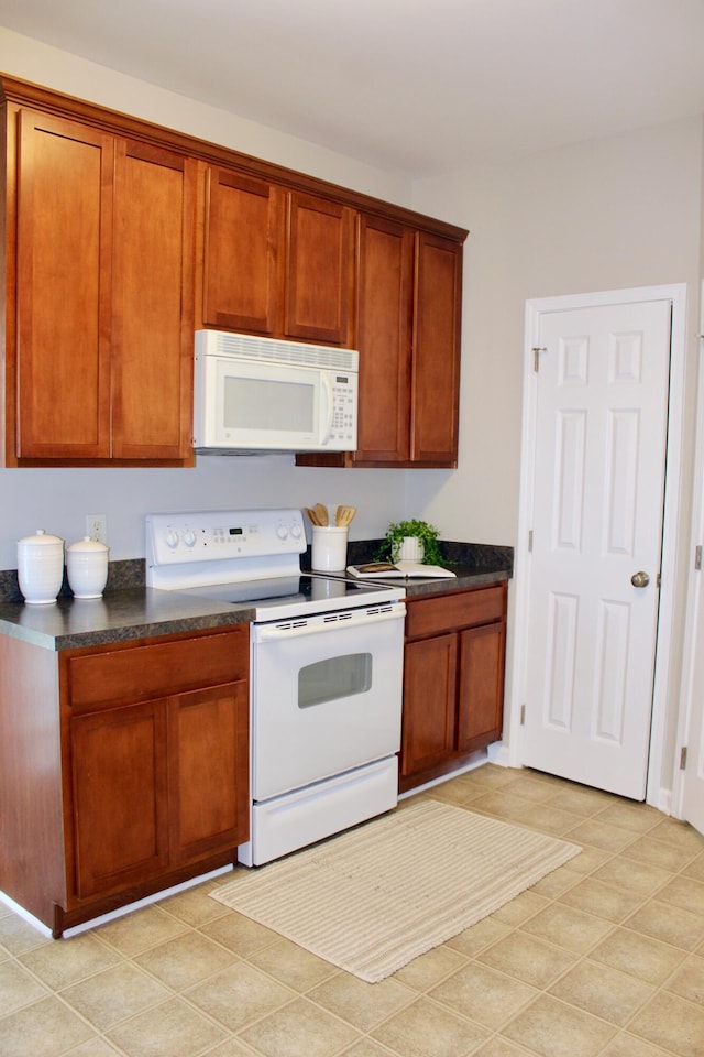 kitchen with white appliances