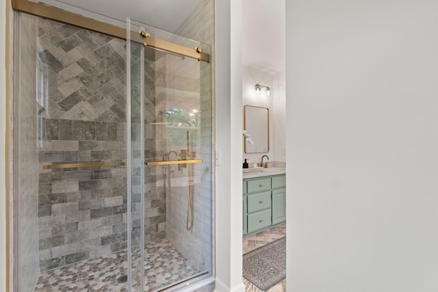 5950 Kelseys Mill Rd, Ravenel, SC 29470 - bathroom with a stall shower and vanity