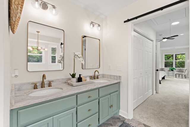 5950 Kelseys Mill Rd, Ravenel, SC 29470 - full bath with a sink and double vanity