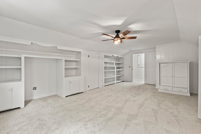 5950 Kelseys Mill Rd, Ravenel, SC 29470 - unfurnished bedroom featuring lofted ceiling, a ceiling fan, and carpet