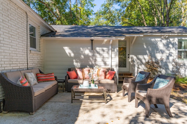 view of patio / terrace featuring outdoor lounge area