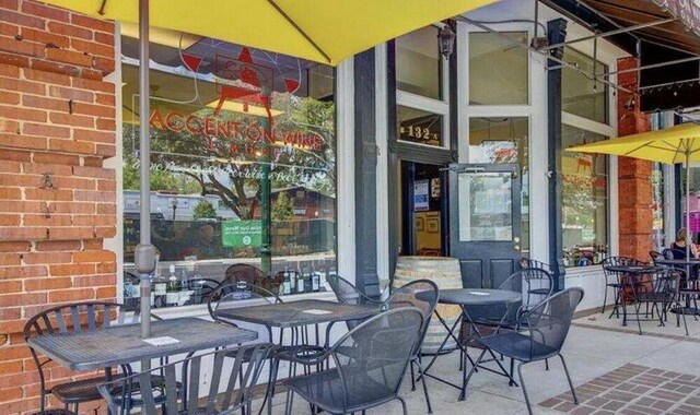 view of patio with outdoor dining area