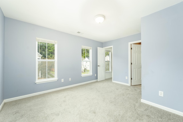 view of carpeted empty room