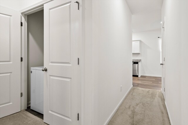 309 Sedona Dr, Summerville, SC 29486 - hallway with light colored carpet and baseboards