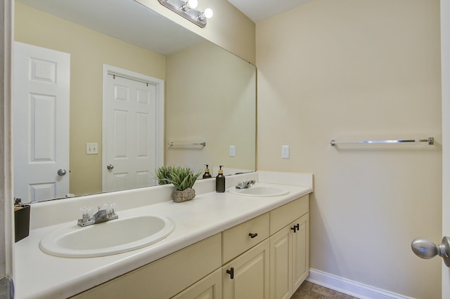 bathroom with vanity