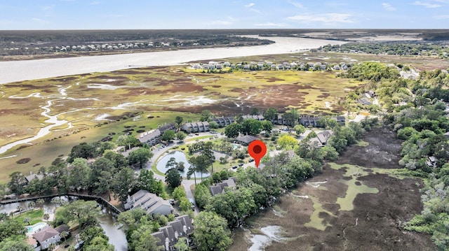 166 River Breeze Dr, Charleston, SC 29407 - aerial view of property and surrounding area featuring a large body of water and nearby suburban area