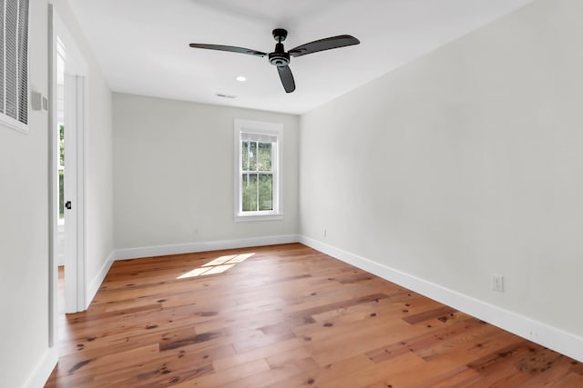 1151 Camellia Dr, Mount Pleasant, SC 29464 - empty room with wood finished floors, a ceiling fan, baseboards, and recessed lighting