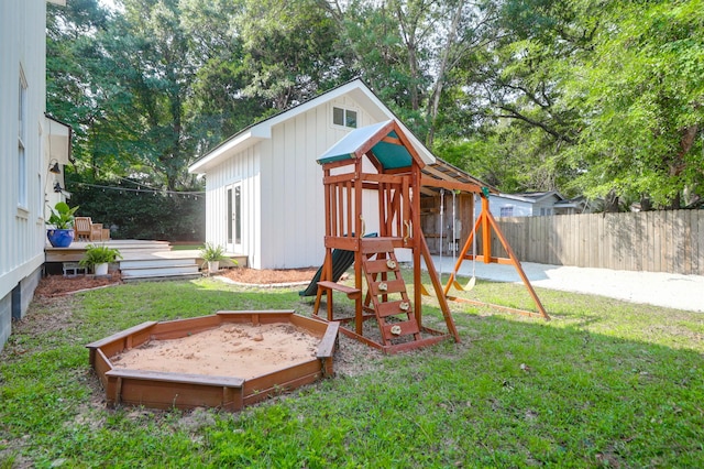 1151 Camellia Dr, Mount Pleasant, SC 29464 - view of play area with a deck
