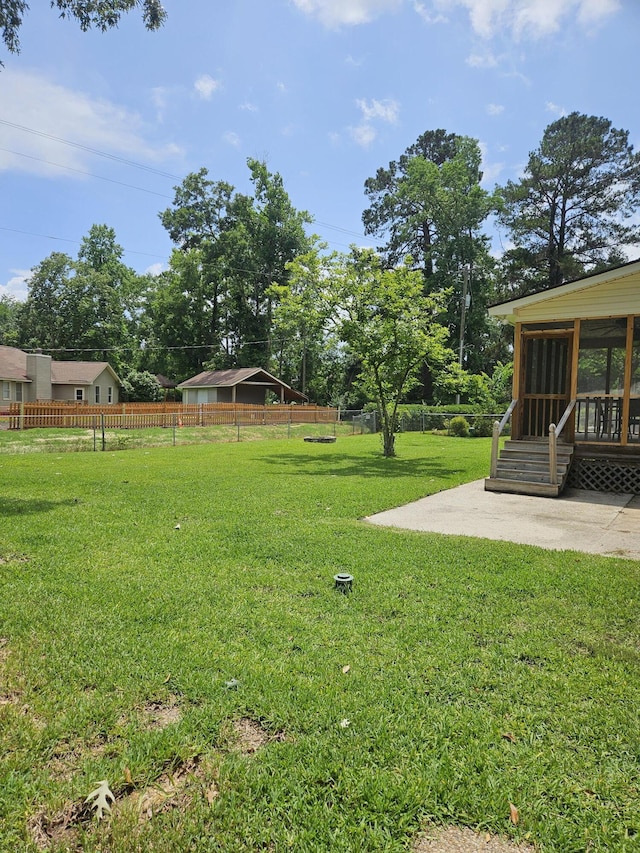 101 Brittany Ct, Summerville, SC 29485 - view of yard with a sunroom and a patio