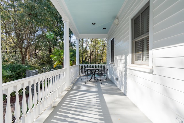 view of balcony