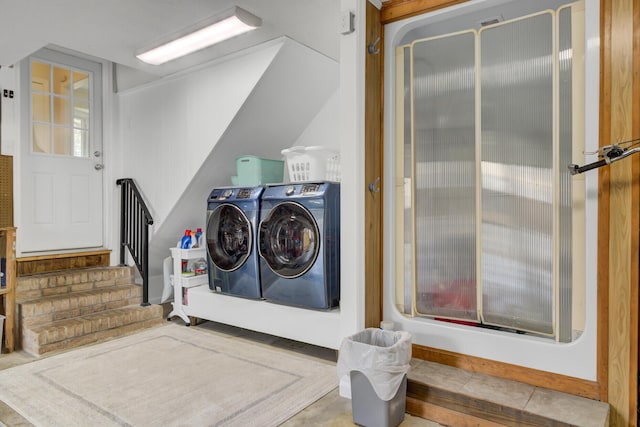 laundry room with washer and clothes dryer