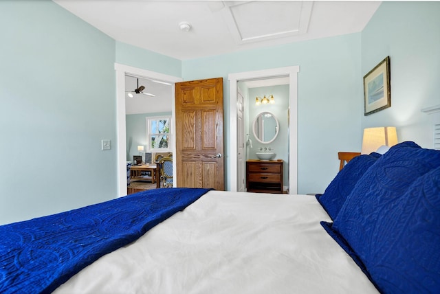 123 Jungle Rd, Edisto Island, SC 29438 - bedroom with attic access
