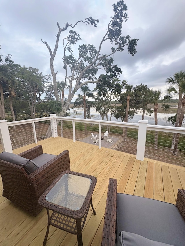 123 Jungle Rd, Edisto Island, SC 29438 - view of wooden terrace