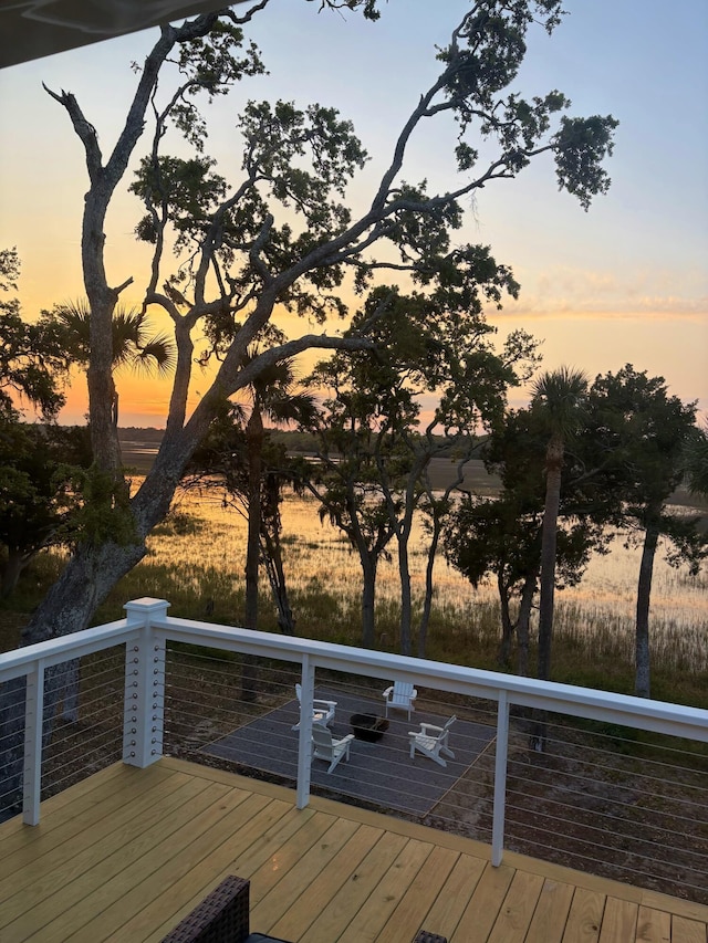 123 Jungle Rd, Edisto Island, SC 29438 - view of wooden deck