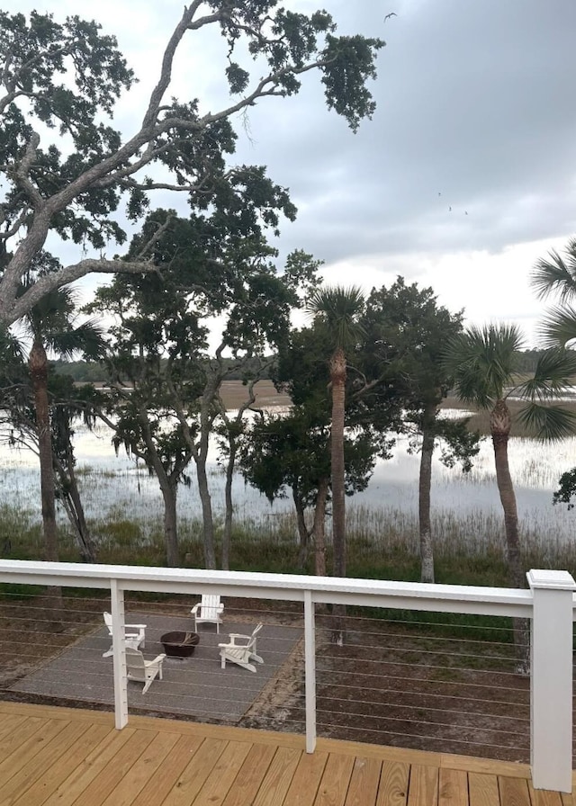 123 Jungle Rd, Edisto Island, SC 29438 - view of wooden deck