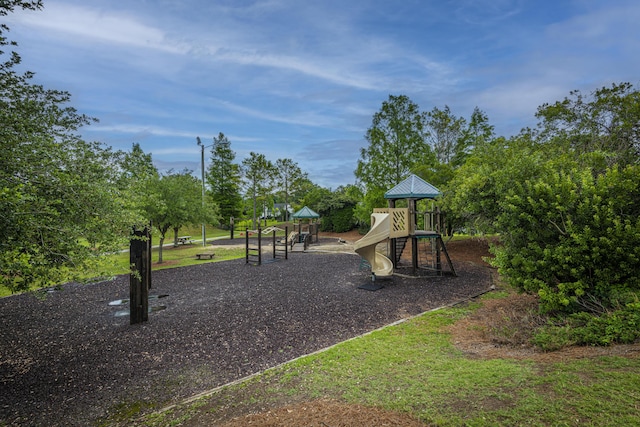 view of jungle gym