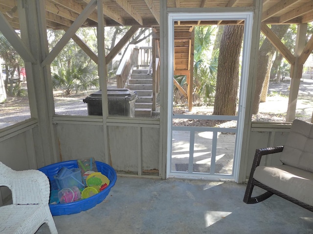 view of sunroom / solarium