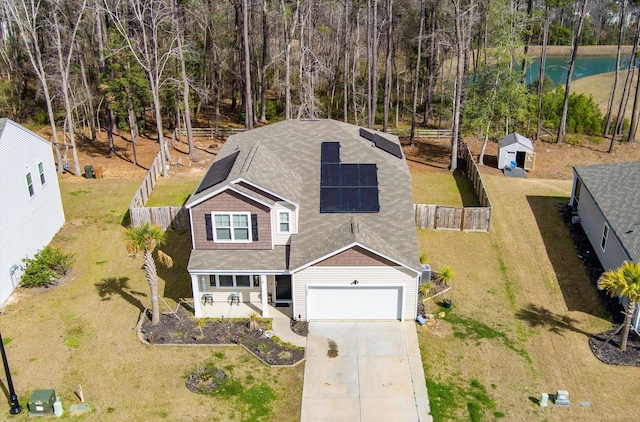 birds eye view of property