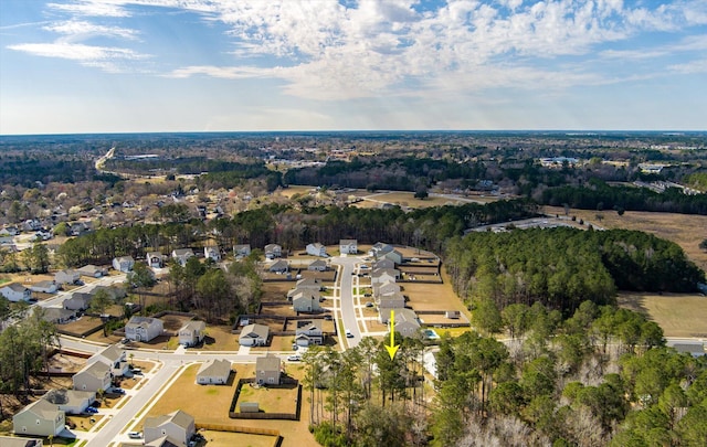 bird's eye view featuring a residential view