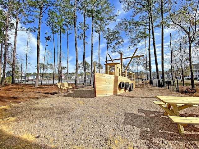 view of yard with playground community