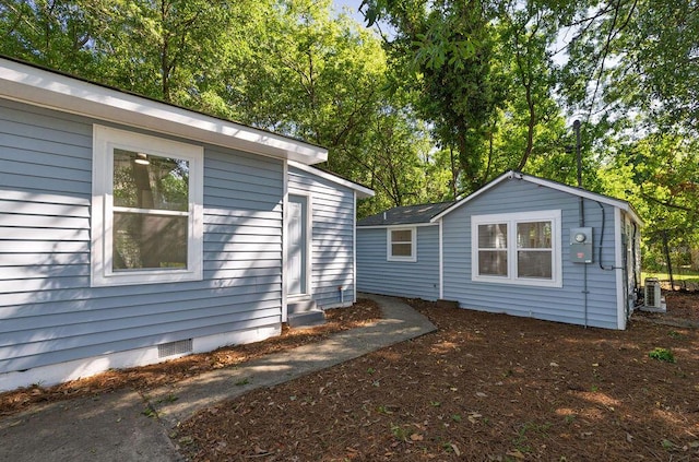 2924 Chicora Ave, North Charleston, SC 29405 - view of property exterior featuring crawl space and a central air condition unit