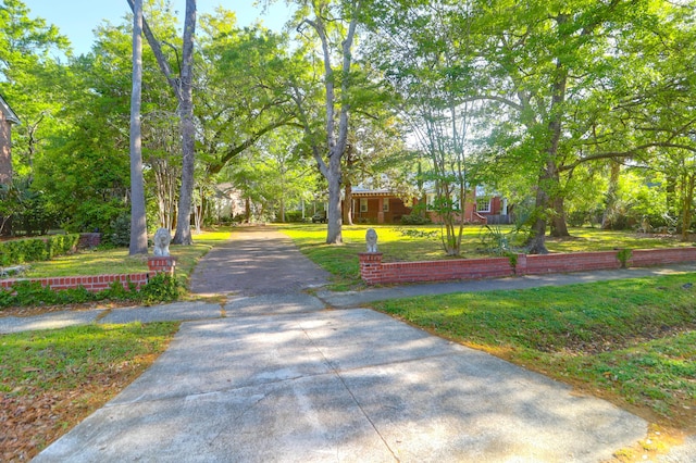 surrounding community with a lawn