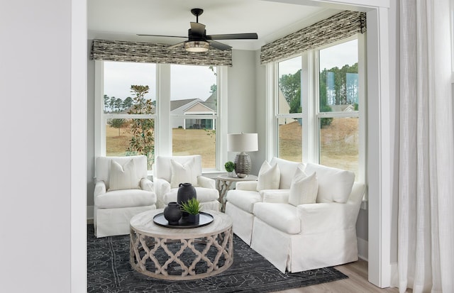 view of sunroom