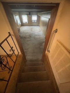 495 Majority Rd, Orangeburg, SC 29118 - stairway with concrete flooring