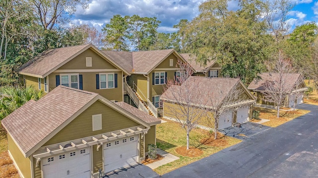 craftsman inspired home with a garage