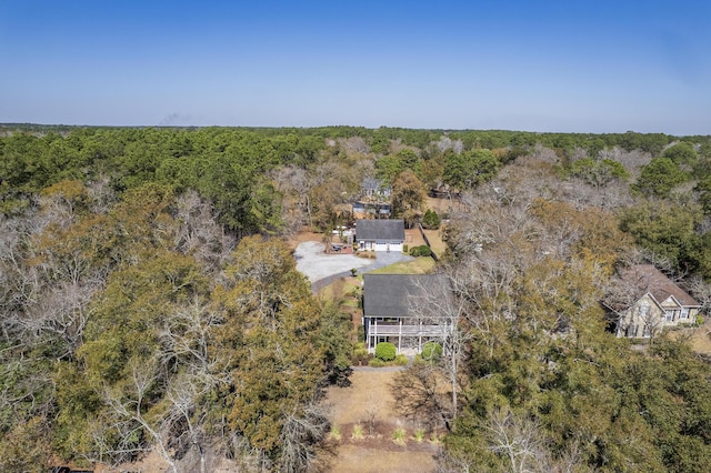 aerial view with a view of trees