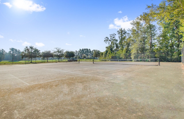 view of tennis court