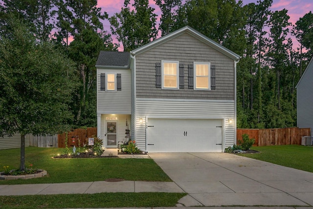 508 Glady Rd, Moncks Corner, SC 29461 - view of front of property featuring a garage, driveway, and central air condition unit
