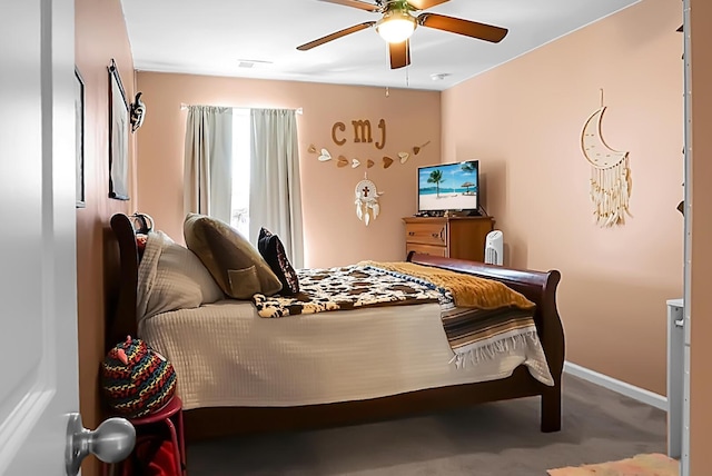 508 Glady Rd, Moncks Corner, SC 29461 - carpeted bedroom with a ceiling fan and baseboards