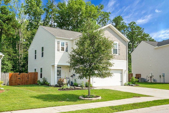 508 Glady Rd, Moncks Corner, SC 29461 - view of front of home featuring a garage, concrete driveway, and cooling unit